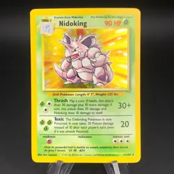 Pokemon Nidoking 11/102 - 1999 Base Set Holo Rare - NM Vintage WotC - Image 1
