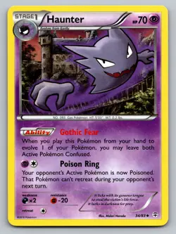 Haunter Normal Uncommon Pokemon Generations 34/83 LP - Image 1