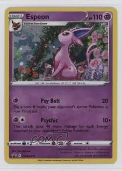 Espeon Pokemon Sword & Shield Black Star #SWSH174 - Image 1