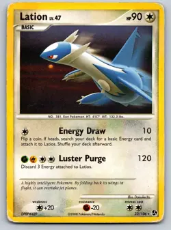 Latios 23/106 Rare Great Encounters Pokemon Heavily Played - Image 1