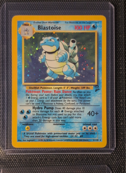Pokemon TCG Blastoise 002/130 Base Set 2 Holo Rare Holo 100HP - Image 1