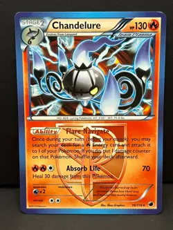Chandelure (BW Plasma Freeze) 16/116 Rare Deck Exclusives Pokemon Near Mint - Image 1