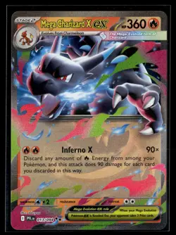 Pokemon ME02: Phantasmal Flames #013/094 Mega Charizard X ex - Image 1