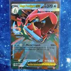 MEGA FERALIGATR EX Card • RR 043/217 Holo • Pokemon: ME - Ascended Heroes - Image 1