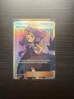 Pokemon Acerola Full Art Ultra Rare Holo Trainer Sm-Burning Shadows 142/147 - Image 1