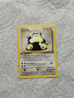 Snorlax 27/64 1st Edition Jungle Non-Holo Rare Pokemon Card WOTC Vintage - Image 1