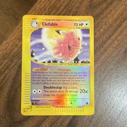Pokemon Clefable 7/165 Expedition Base Set Reverse Holo Rare 70 HP English - Image 1