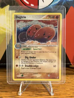Pokemon TCG Dugtrio EX Crystal Guardians Exclusive 5/100 Non Holo Rare - NM - Image 1