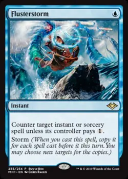 Light Play, English MTG Regular Flusterstorm - Buy-a-Box Promo Modern Horizons P - Image 1
