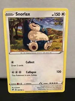 Snorlax Pokemon Rebel Clash 141/192 Rare - Image 1