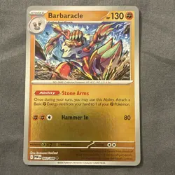 Pokemon TCG Barbaracle 43/88 Perfect Order ME3 Reverse Holo NM - Image 1