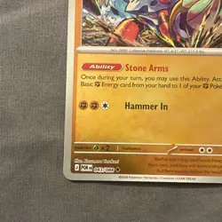 Pokemon TCG Barbaracle 43/88 Perfect Order ME3 Reverse Holo NM - Image 5