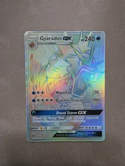 Pokemon Gyarados GX 112/111 SM Crimson Invasion Secret Rare Full Art Holo 240 HP - Image 2