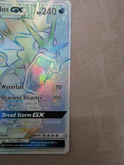 Pokemon Gyarados GX 112/111 SM Crimson Invasion Secret Rare Full Art Holo 240 HP - Image 3