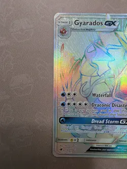 Pokemon Gyarados GX 112/111 SM Crimson Invasion Secret Rare Full Art Holo 240 HP - Image 4