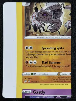 NFC Miscut - Runerigus 102/192 - Trick Or Trade 2023 - Error - Pokemon TCG - Image 2