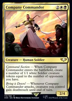 NM-Mint, English MTG Regular Company Commander Warhammer 40,000 Singles Magic th - Image 1