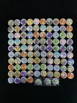 2025 Pokemon TCG S-Chinese Gem Pack Badge Flareon Cubone Meowth Lot*97 CK38 - Image 1