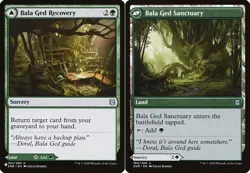 Light Play, English MTG Regular Bala Ged Recovery // Bala Ged Sanctuary Mystery - Image 1