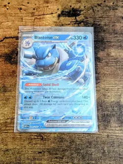 Blastoise ex 009/165 Scarlet & Violet 151 Holo Double Rare Pokemon NM-MT - Image 1