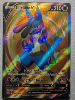 Lucario V SWSH213 Holo Promo Sword & Shield Promo Pokemon Near Mint - Image 1