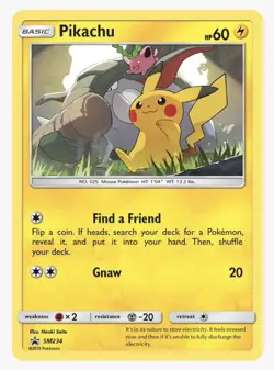 Pokemon TCG~Pikachu (Foil)~SM 234 Promos~NM - Image 3