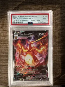 2022 POKEMON SWSH ULTRA-PREMIUM COLLECTION FULL ART/CHARIZARD VMAX PSA 9 - Image 1