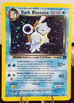 [LP/NM] English Dark Blastoise Holo Rare 3/82 Team Rocket Pokemon TCG - Image 2
