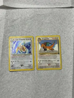 Pokemon TCG Dragonite Wotc Promo #5 & Light Dragonite #14/105 - Image 1