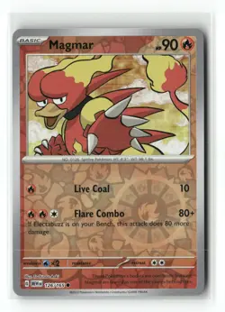 Magmar 126/165 Common 151 Pokemon Reverse Holo Near Mint - Image 1