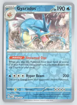 Gyarados 130/165 Pokemon 151 Reverse Holo Rare Near Mint - Image 1
