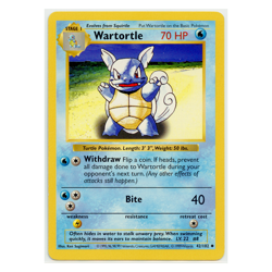 1999 Vintage Pokemon Wartortle Base Set Shadowless Common #42/102 LP Lot of 3 - Image 2