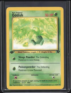 2000 Pokemon Team Rocket First Edition Oddish #63/82 MP - Image 1
