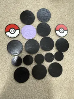 Lot of 18 Official Pokemon TCG Coins - Image 2