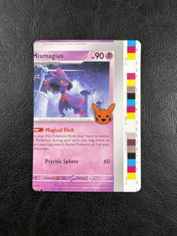 NFC Miscut - Mismagius 088/193 - Trick Or Trade 2023 - Error - Pokemon TCG - Image 1