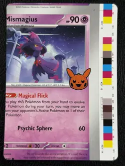 NFC Miscut - Mismagius 088/193 - Trick Or Trade 2023 - Error - Pokemon TCG - Image 2