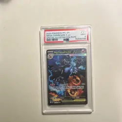Pokemon Mega Charizard X EX Holo 125/094 PSA 9 Phantasmal Flames - Image 1