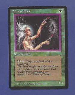 1994 Magic the Gathering - Savaen Elves - Summon Elves - The Dark MTG - Image 1