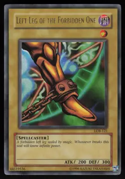 Left Leg of the Forbidden One LOB-121 Ultra Rare 2002 YU-GI-OH - Image 1