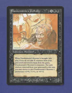 1994 Magic the Gathering - Frankenstein's Monster - Summon Monster The Dark MTG - Image 1