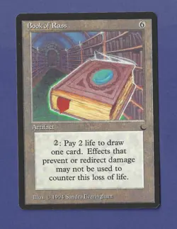 1994 Magic the Gathering - Book of Rass - Artifact - The Dark MTG - Image 1