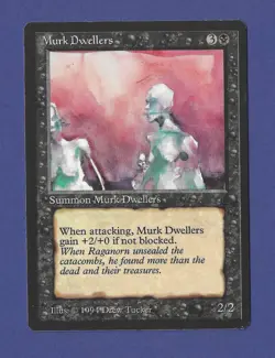 1994 Magic the Gathering - Murk Dwellers - Summon - The Dark MTG - Image 1