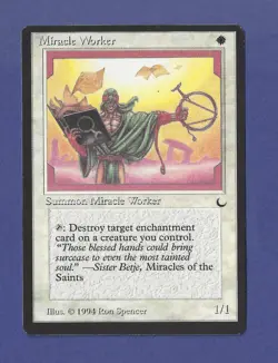 1994 Magic the Gathering - Miracle Worker - Summon - The Dark MTG - Image 1
