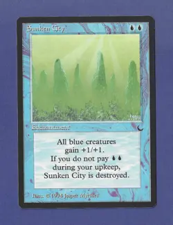1994 Magic the Gathering - Sunken City - Enchantment - The Dark MTG - Image 1