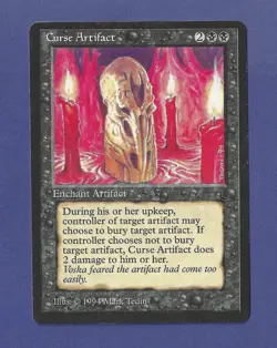 1994 Magic the Gathering - Curse Artifact - Enchant Artifact - The Dark MTG - Image 1