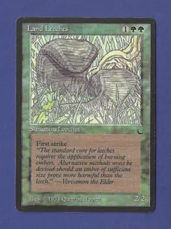 1994 Magic the Gathering - Land Leeches - Summon Leeches - The Dark MTG - Image 1