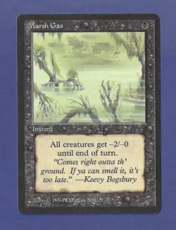 1994 Magic the Gathering - Marsh Gas - Instant - The Dark MTG - Image 1