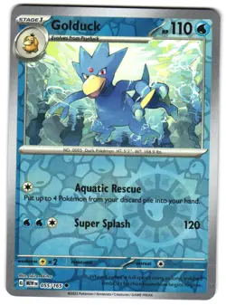 Golduck 055/165 Reverse Holo SV: Scarlet & Violet 151 Pokemon TCG - Image 1