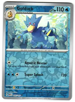 Golduck 055/165 Reverse Holo SV: Scarlet & Violet 151 Pokemon TCG - Image 1