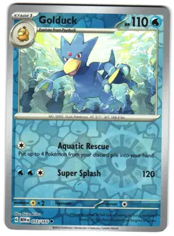 Golduck 055/165 Reverse Holo SV: Scarlet & Violet 151 Pokemon TCG - Image 1